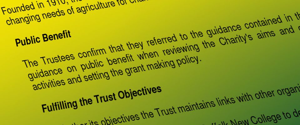 Felix Cobbold Trust report of the trustees
